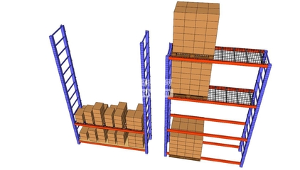 澳大利亚托盘货架SU模型